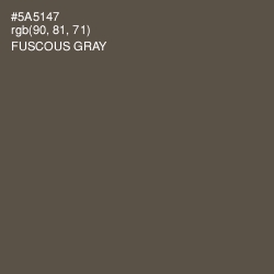 #5A5147 - Fuscous Gray Color Image